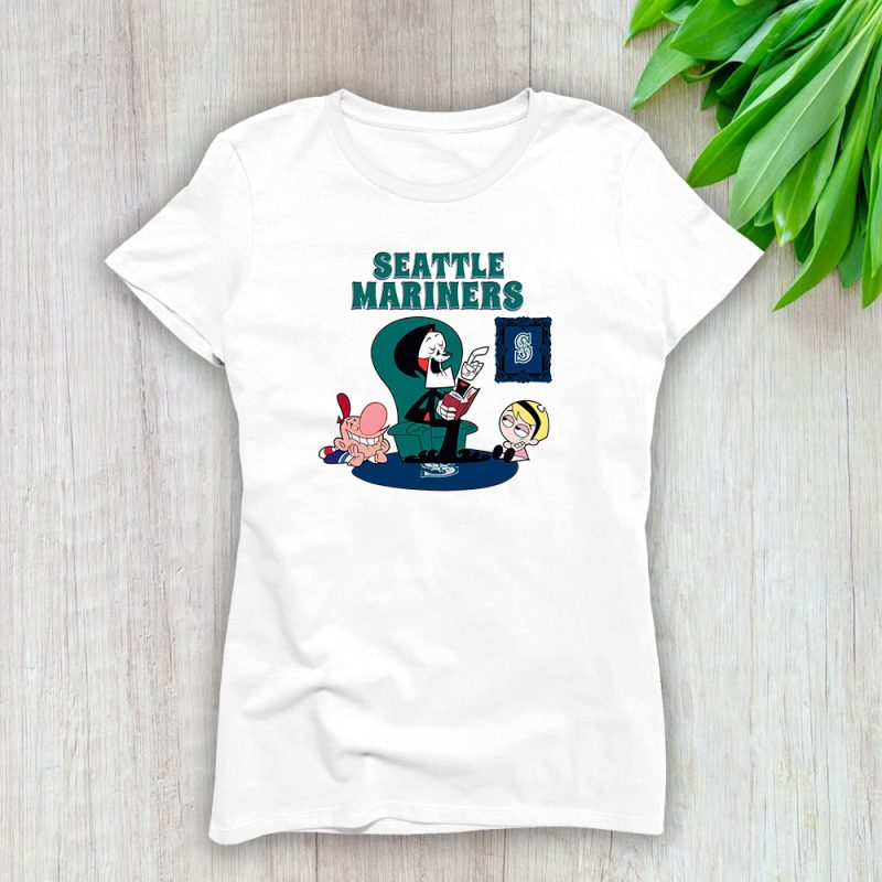 Grim Reaper X Seattle Mariners Team X MLB X Baseball Fans Lady T-Shirt Women Tee LTL9135