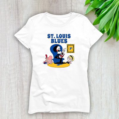 Grim Reaper X St. Louis Blues Team X NHL X Hockey Fan Lady T-Shirt Women Tee LTL9168