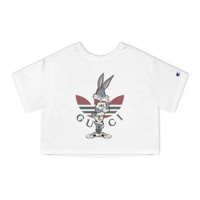 Gucci Adidas Bugs Bunny Champion Lady Heritage Crop-Top T-Shirt CTB043