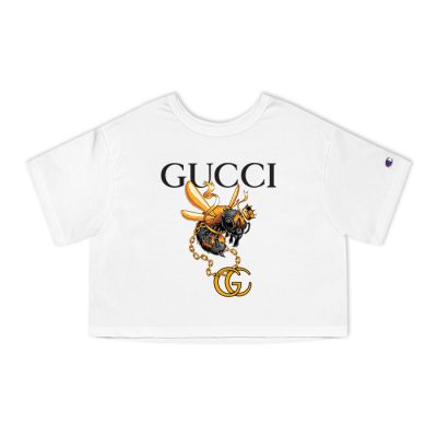 Gucci Bee King Champion Lady Crop-Top T-Shirt NTB2202