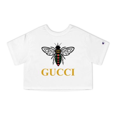 Gucci Bee Logo Champion Lady Crop-Top T-Shirt NTB2201