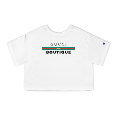 Gucci Boutique Champion Lady Heritage Crop-Top T-Shirt CTB076