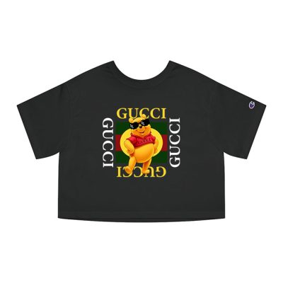 Gucci Cool Winnie The Pooh Champion Lady Heritage Crop-Top T-Shirt CTB067