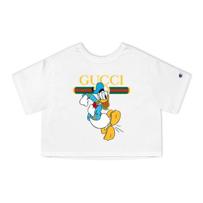 Gucci Donald Duck Champion Lady Crop-Top T-Shirt CTB2331