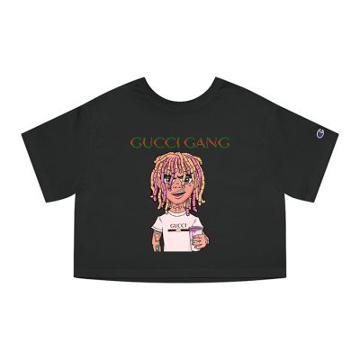 Gucci Gang Lil Pump Champion Lady Crop-Top T-Shirt CTB2308