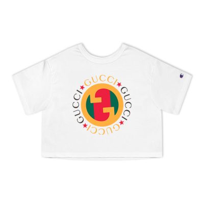 Gucci Interlocking G Champion Lady Heritage Crop-Top T-Shirt CTB081