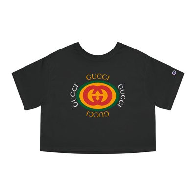 Gucci Interlocking G Champion Lady Heritage Crop-Top T-Shirt CTB083