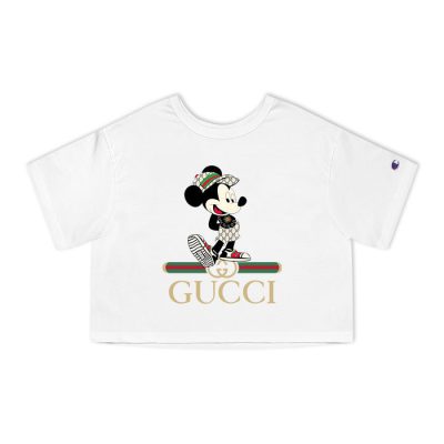 Gucci Mickey Mouse Champion Lady Crop-Top T-Shirt CTB2330