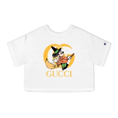 Gucci Mickey Mouse Halloween Champion Lady Crop-Top T-Shirt NTB2168