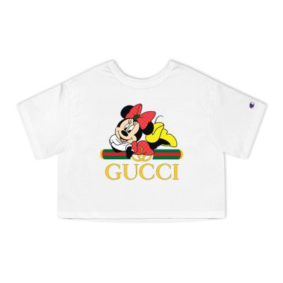 Gucci Minnie Mouse Champion Lady Crop-Top T-Shirt NTB2172