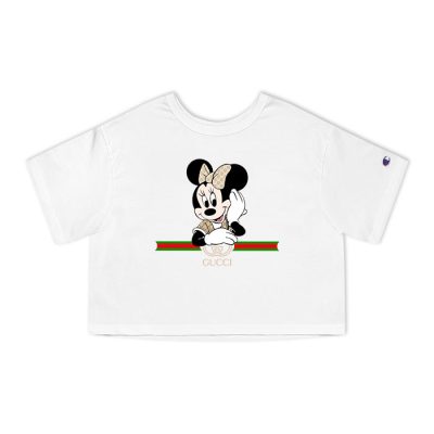 Gucci Minnie Mouse Champion Lady Crop-Top T-Shirt NTB2173