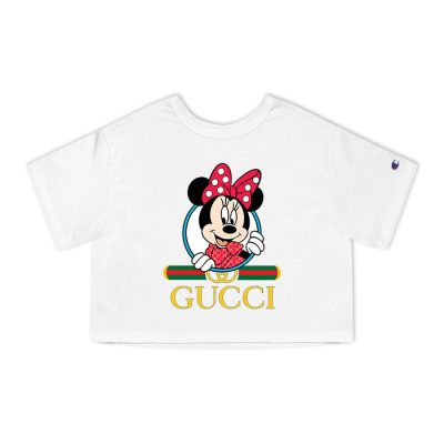 Gucci Minnie Mouse Champion Lady Crop-Top T-Shirt NTB2180