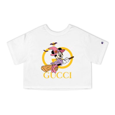 Gucci Minnie Mouse Halloween Champion Lady Heritage Crop-Top T-Shirt CTB022