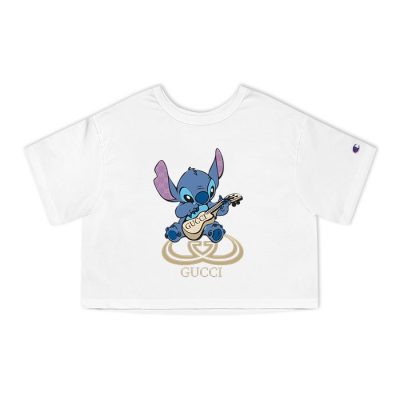 Gucci Stitch Cute Champion Lady Crop-Top T-Shirt CTB2340