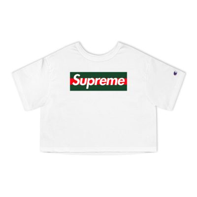 Gucci Supreme Logo Champion Lady Crop-Top T-Shirt NTB2196