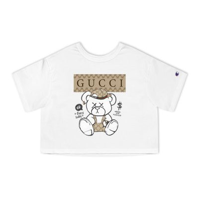 Gucci Teddy Club Champion Lady Crop-Top T-Shirt NTB2185