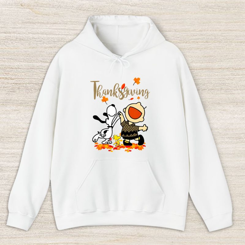 Happy Thanksgiving Charlie Snoopy Woodstock Louis Vuitton Unisex Hoodie TAH12307