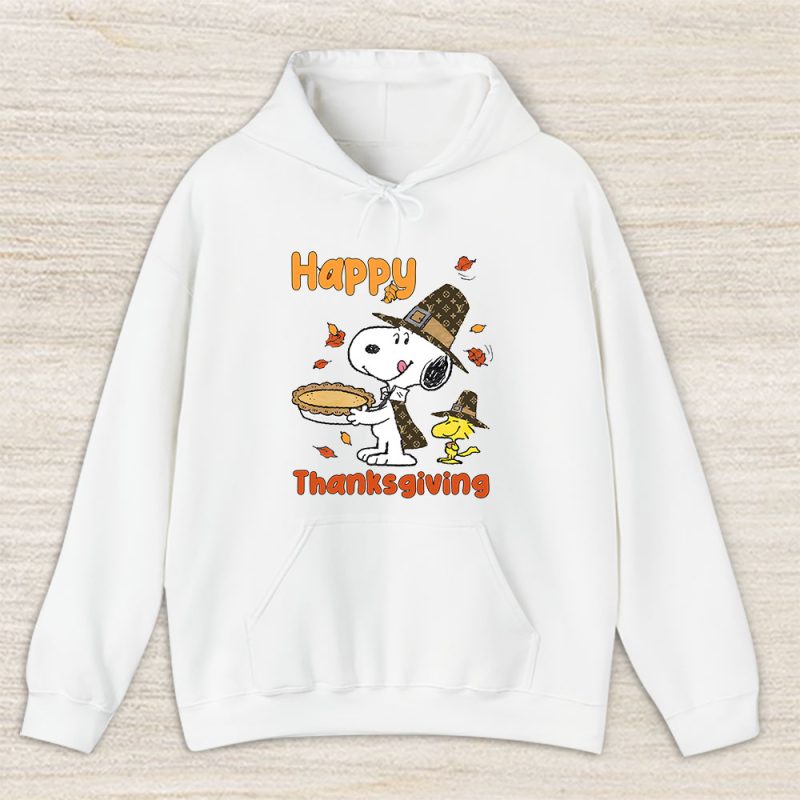 Happy Thanksgiving Charlie Snoopy Woodstock Louis Vuitton Unisex Hoodie TAH12308