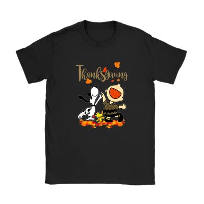 Happy Thanksgiving Charlie Snoopy Woodstock Louis Vuitton Unisex T-Shirt Cotton Tee TAT12307