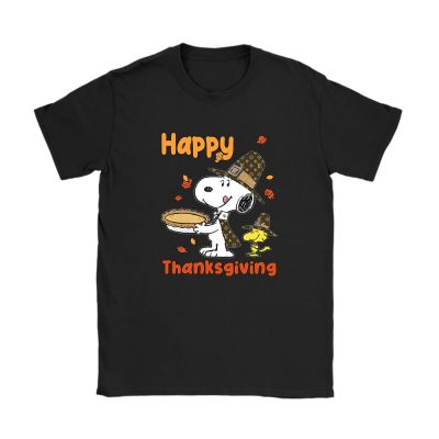 Happy Thanksgiving Charlie Snoopy Woodstock Louis Vuitton Unisex T-Shirt Cotton Tee TAT12308