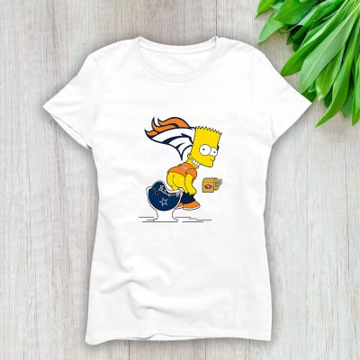 Homer Simpson X Funny X Denver Broncos Team X NFL X American Football Lady T-Shirt Women Tee LTL10903