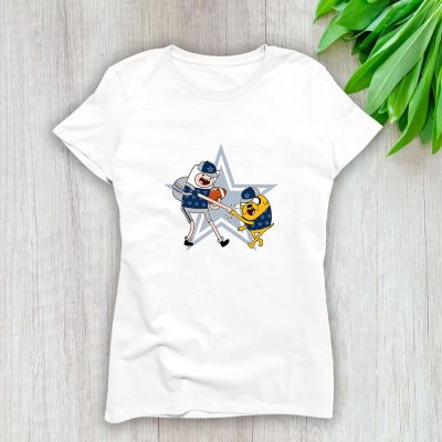 Jake The Dog Finn X Dallas Cowboys Team X NFL X American Football Lady T-Shirt Women Tee LTL10864