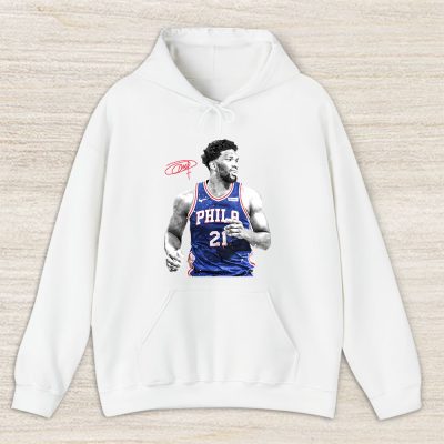 Joel Embiid 21 X Philadelphia 76ers Basketball Team X 90s Style Vintage Unisex Hoodie TAH10967