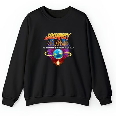 Journey Band Def Leppard Journey Stadium Tour 2024 Unisex Sweatshirt TAS12498