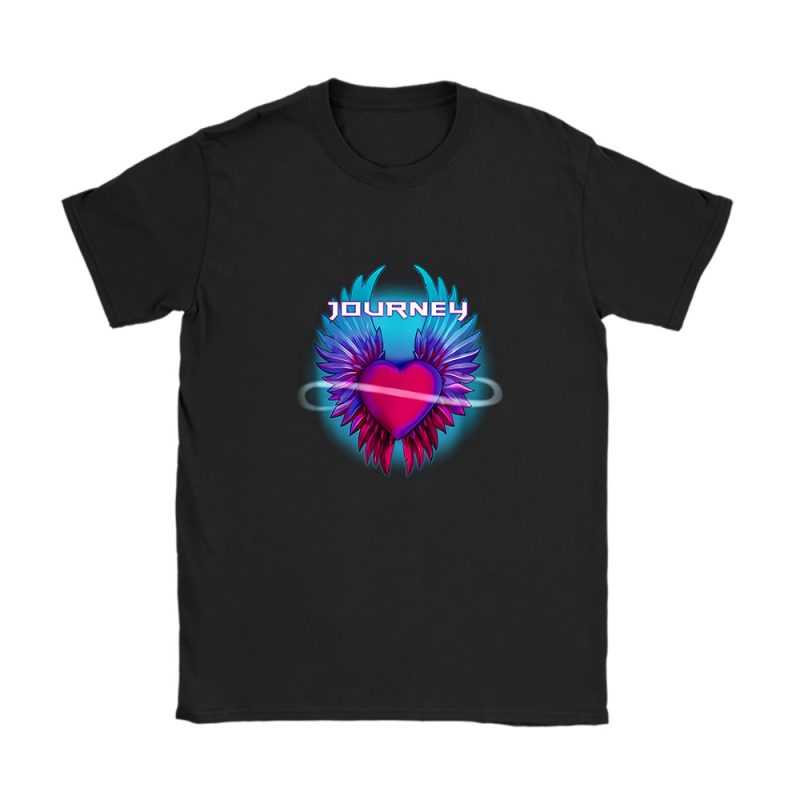 Journey Band Infinity Winged Heart Unisex T-Shirt Cotton Tee TAT12490