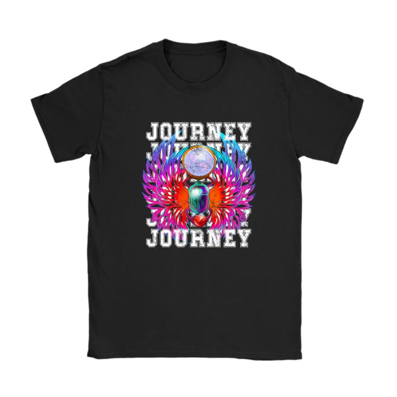 Journey Band Repeat Logo Freedom 2024 Tour 50th Anniversary Unisex T-Shirt Cotton Tee TAT12500