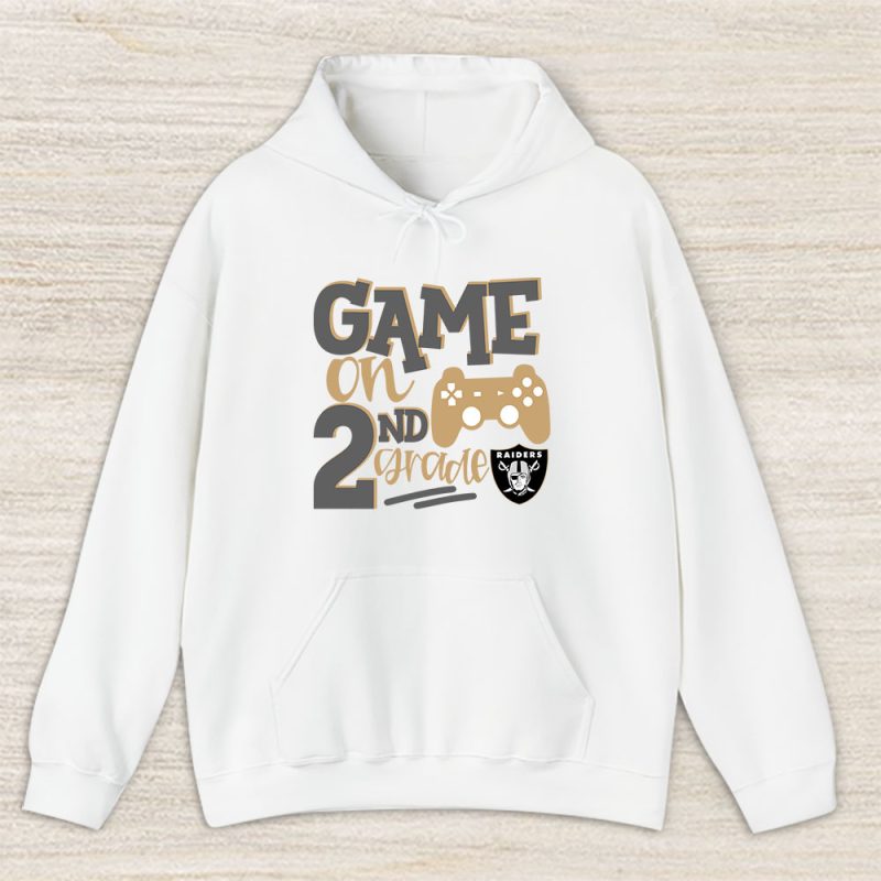 Las Vegas Raiders X Game On X Schools Back X Custom Number Grade Unisex Hoodie TAH10658