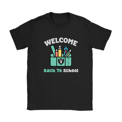 Las Vegas Raiders X Welcome Back To School X Custom Name Unisex T-Shirt Cotton Tee TAT10659