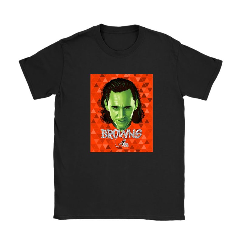 Loki NFL Cleveland Browns Unisex T-Shirt Cotton Tee TAT11855