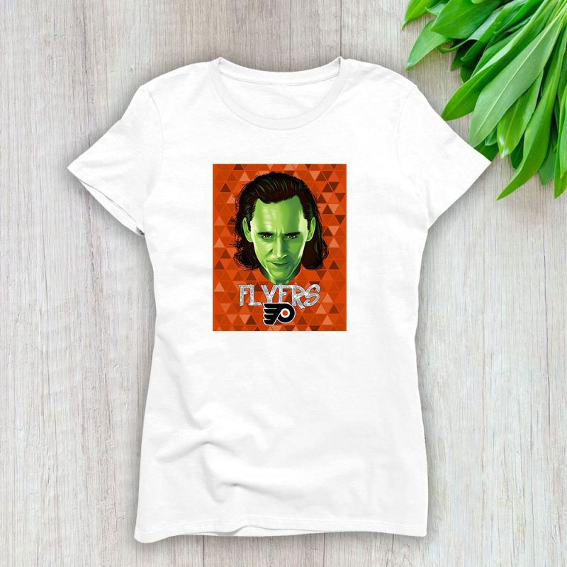 Loki NHL Philadelphia Flyers Lady T-Shirt Women Tee LTL11919