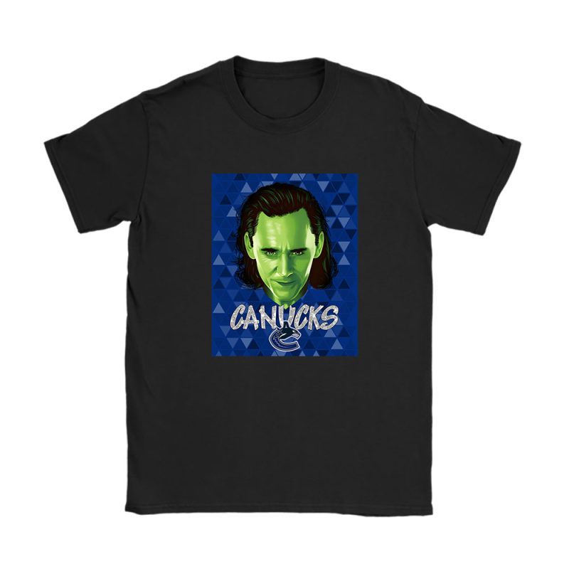 Loki NHL Vancouver Canucks Unisex T-Shirt Cotton Tee TAT11956