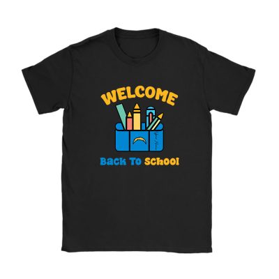 Los Angeles Chargers X Welcome Back To School X Custom Name Unisex T-Shirt Cotton Tee TAT10655