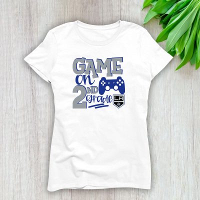 Los Angeles Kings X Game On X Schools Back X Custom Number Lady T-Shirt Women Tee LTL10712