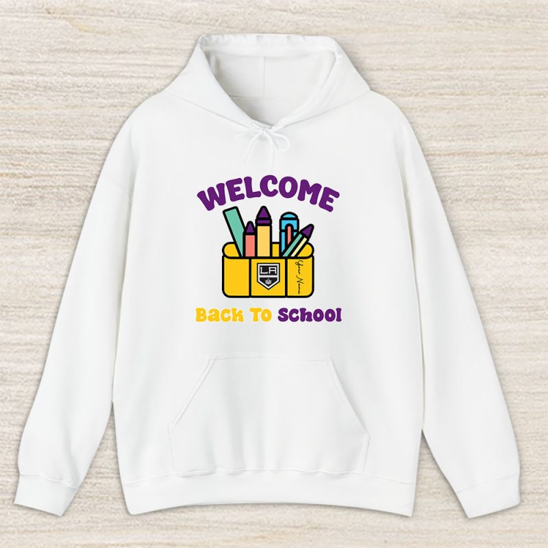 Los Angeles Kings X Welcome Back To School X Custom Name Unisex Hoodie TAH10713