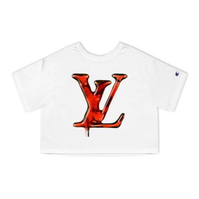 Louis Vuitton Logo Luxury Candy Champion Lady Crop-Top T-Shirt NTB2153