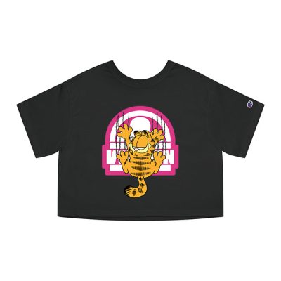 Louis Vuitton Logo Luxury Garfield Champion Lady Crop-Top T-Shirt NTB2131