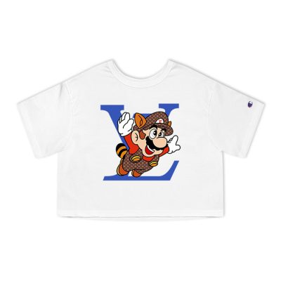 Louis Vuitton Logo Luxury Super Mario Champion Lady Crop-Top T-Shirt CTB2345