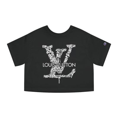 Louis Vuitton Luxury Logo Champion Lady Heritage Crop-Top T-Shirt CTB174