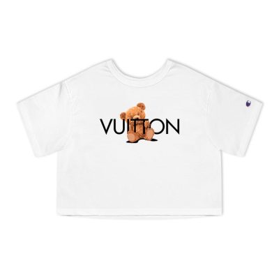 Louis Vuitton Teddy Bear Champion Lady Crop-Top T-Shirt NTB2124