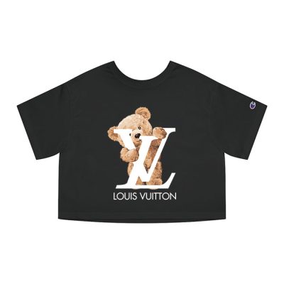 Louis Vuitton Teddy Bear Champion Lady Crop-Top T-Shirt NTB2125