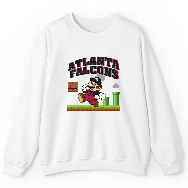 Mario X Atlanta Falcons Team NFL American Football Unisex Sweatshirt TAS8578