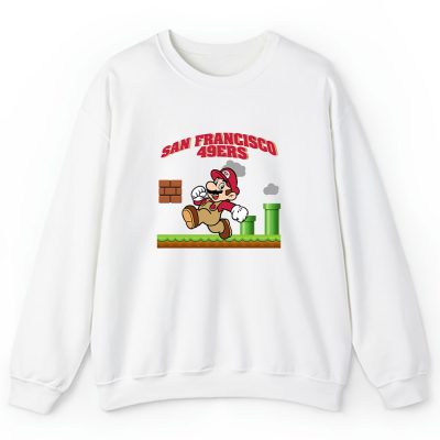 Mario X San Francisco 49ers Team NFL American Football Unisex Sweatshirt TAS8604