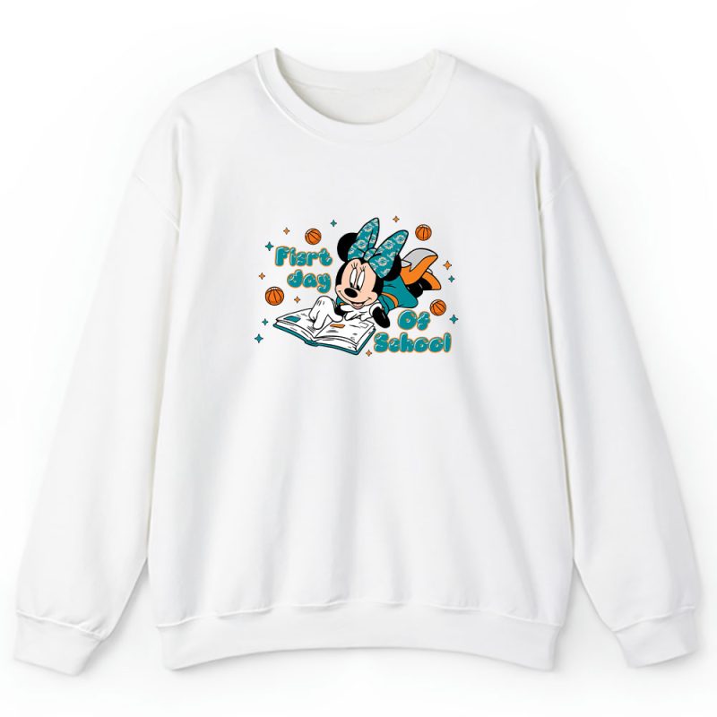 Miami Dolphins X Welcome Back To School Gift X Minnie Mouse Unisex Sweatshirt TAS11182