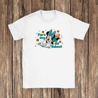 Miami Dolphins X Welcome Back To School Gift X Minnie Mouse Unisex T-Shirt Cotton Tee TAT11182