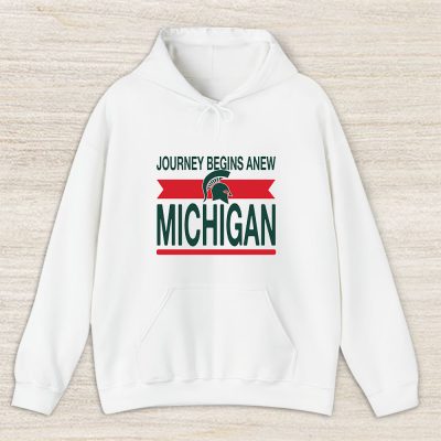 Michigan State University Spartans X Schools Back X Journey Begins Anew Unisex Hoodie TAH10752