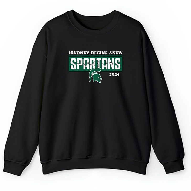 Michigan State University Spartans X Schools Back X Journey Begins Anew Unisex Hoodie TAH10755